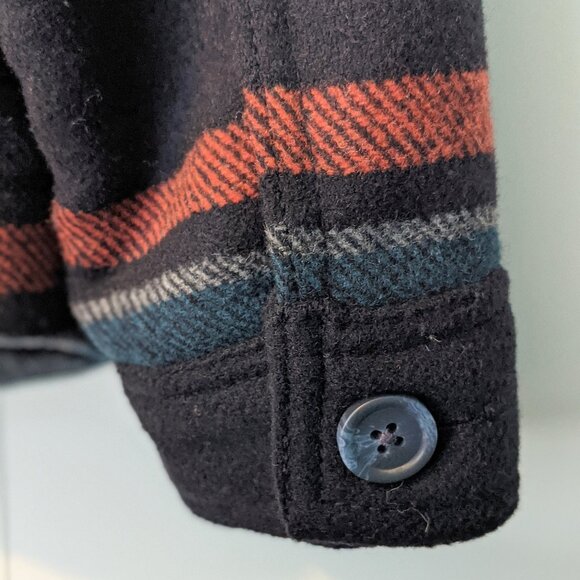 Goodfellow & Co. Polyester/Wool Blend Striped Coat - Picture 9 of 11